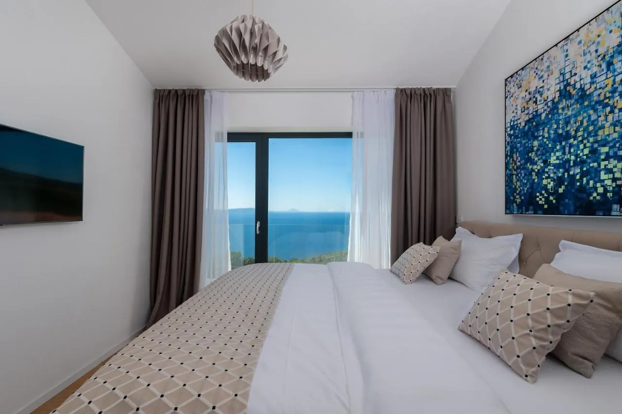 Villa Aristea With Sea View, Jacuzzi And Infinity Pool Vicani Kroatien