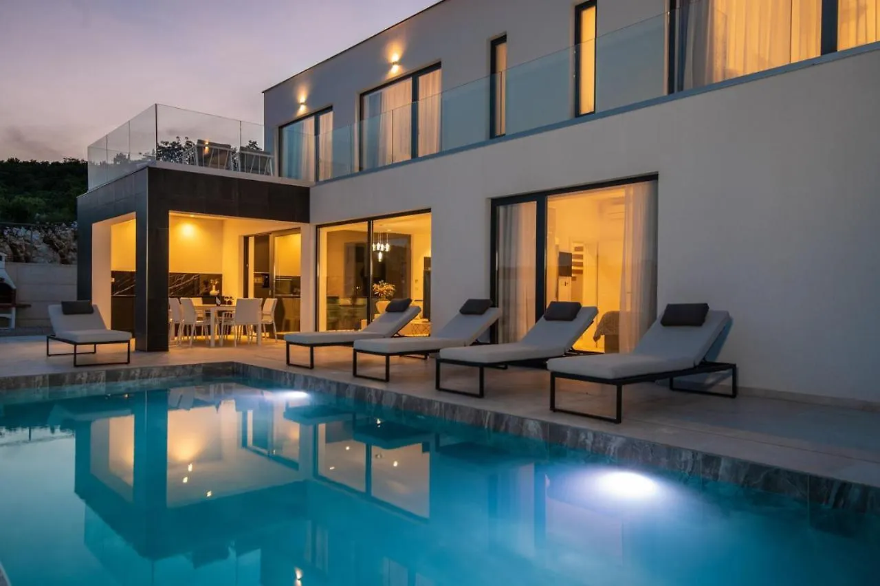 Villa Aristea With Sea View, Jacuzzi And Infinity Pool Vicani 0*,